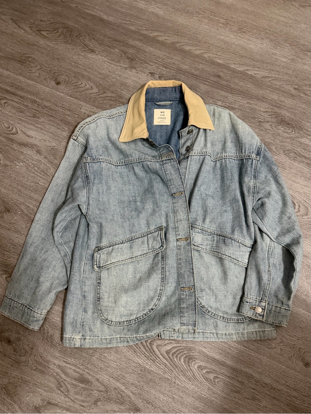 We the Free Lemon Denim Jacket {x-small} {retail $148}